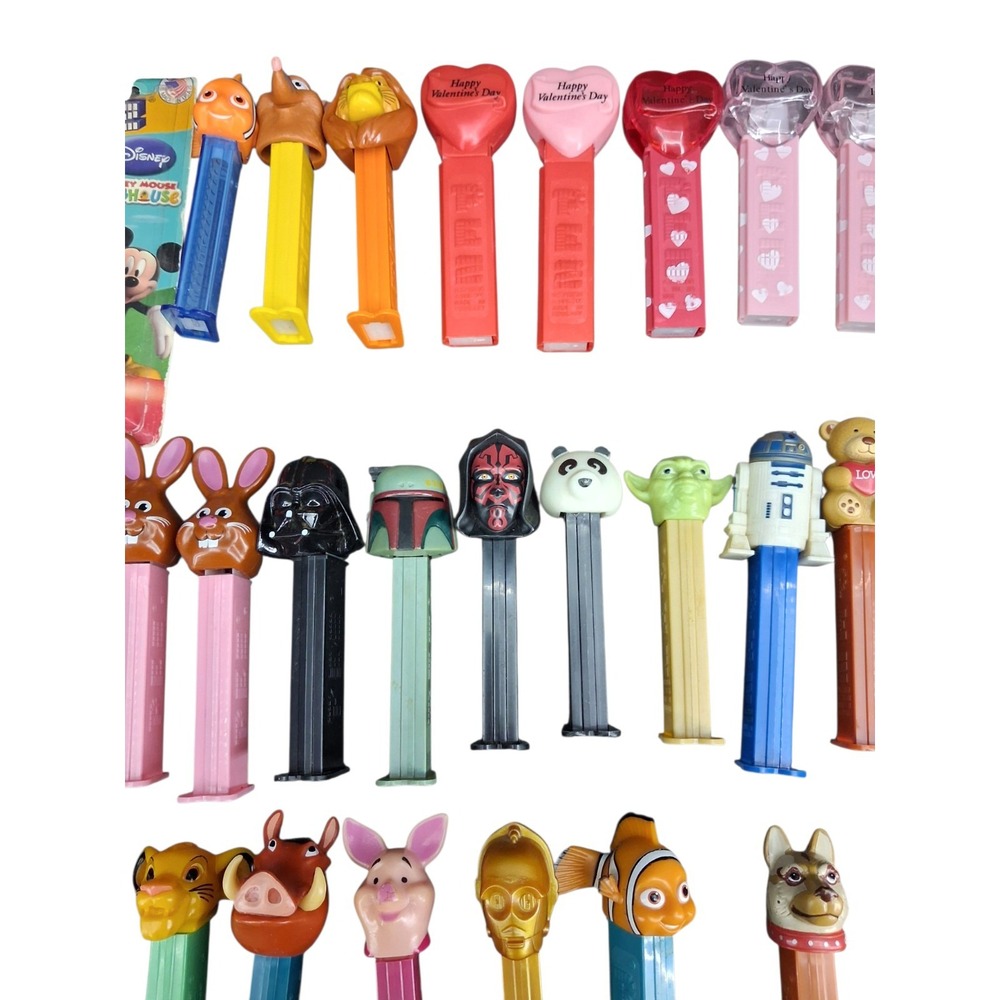 Large 50+ PEZ Dispenser Lot Disney Star Wars Lion King Nemo Marvel Vintage Mix - Picture 3 of 16